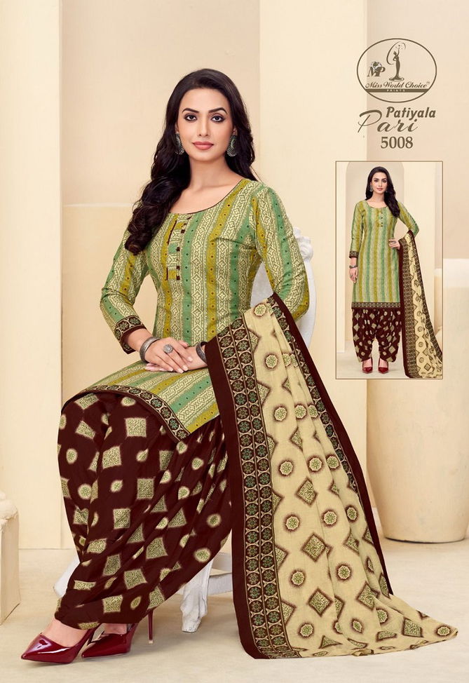 Patiyala Pari Vol 5 By Miss World Printed Cotton Dress Material Wholesale Online